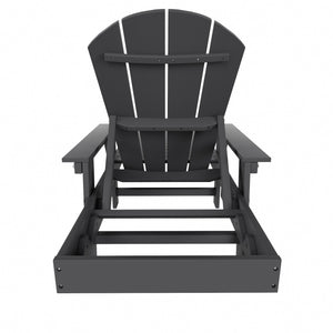 Chatham All-Weather Outdoor Adirondack Reclining Sun Lounger With Arms Rests & Wheels