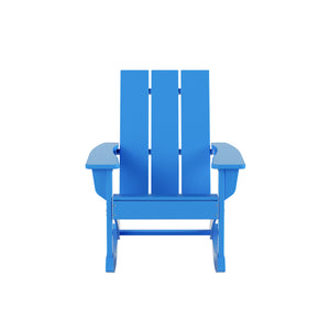 Malibu Modern All-Weather Outdoor Rocking Adirondack Chair