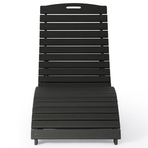 Key West Folding Pool Lounge Chair with Wheels