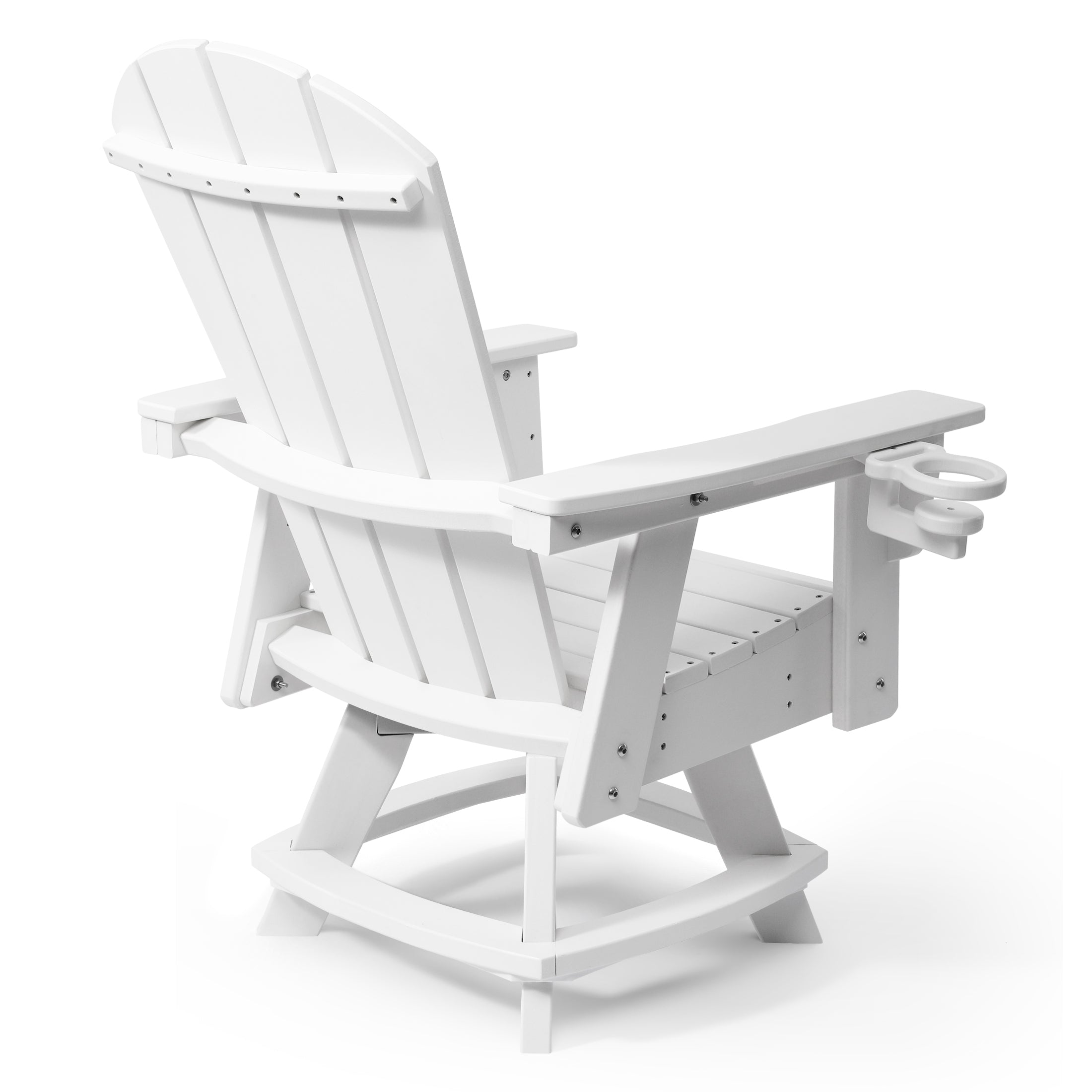 Adirondack Swivel Dining Chair with Cup Holder With Cup Holder