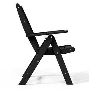 Aarhus All-Weather Outdoor Patio Folding Tall Back Dining Chair (38" High)