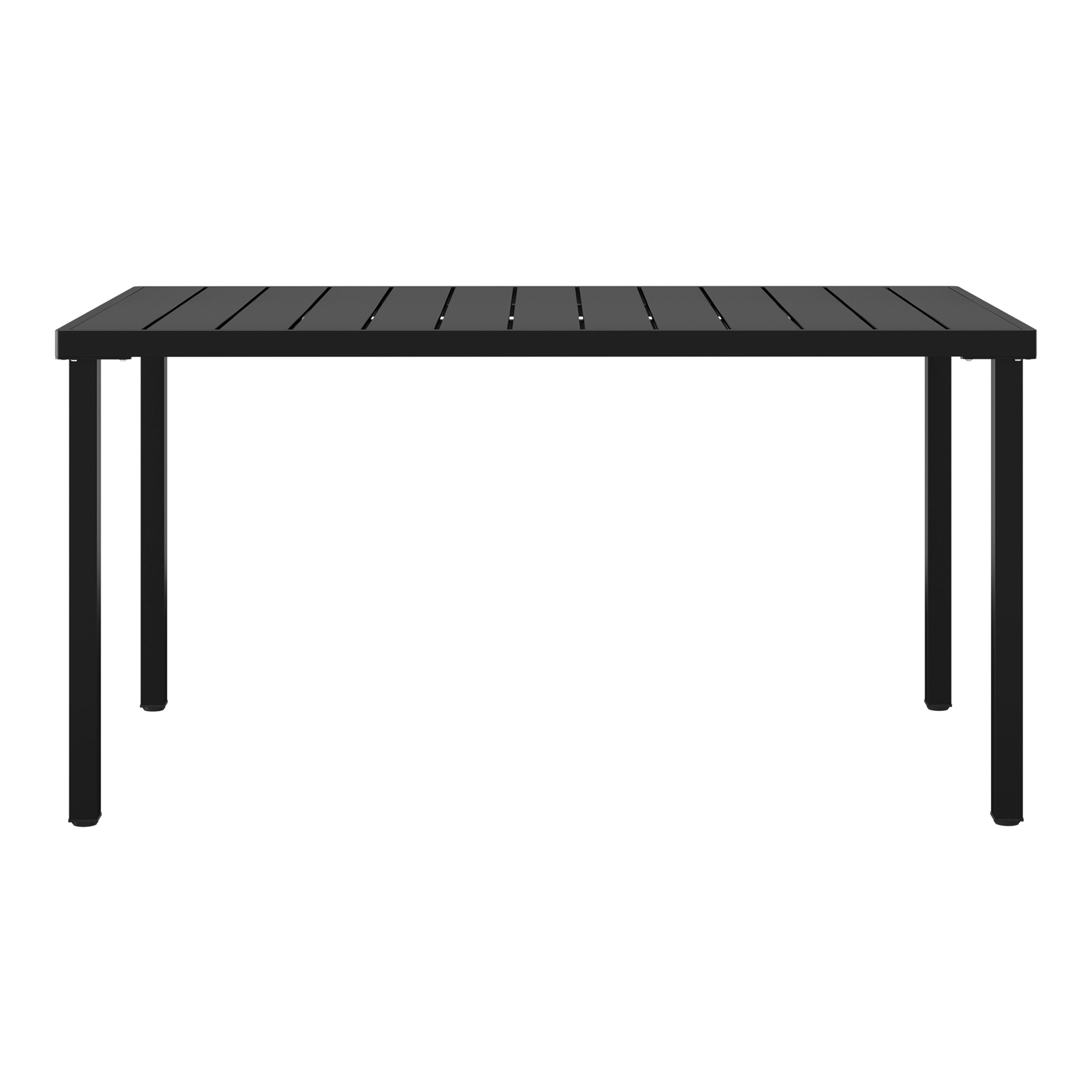 Polyform 59" x 35.4" Steel Rectangular Dining Table