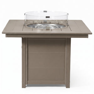 Sedona Square 42" Dining Fire Pit Table