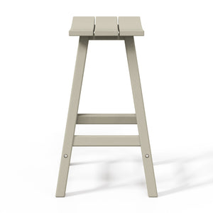 Stockholm All-Weather Outdoor Saddle Counter Stool (24" Height)