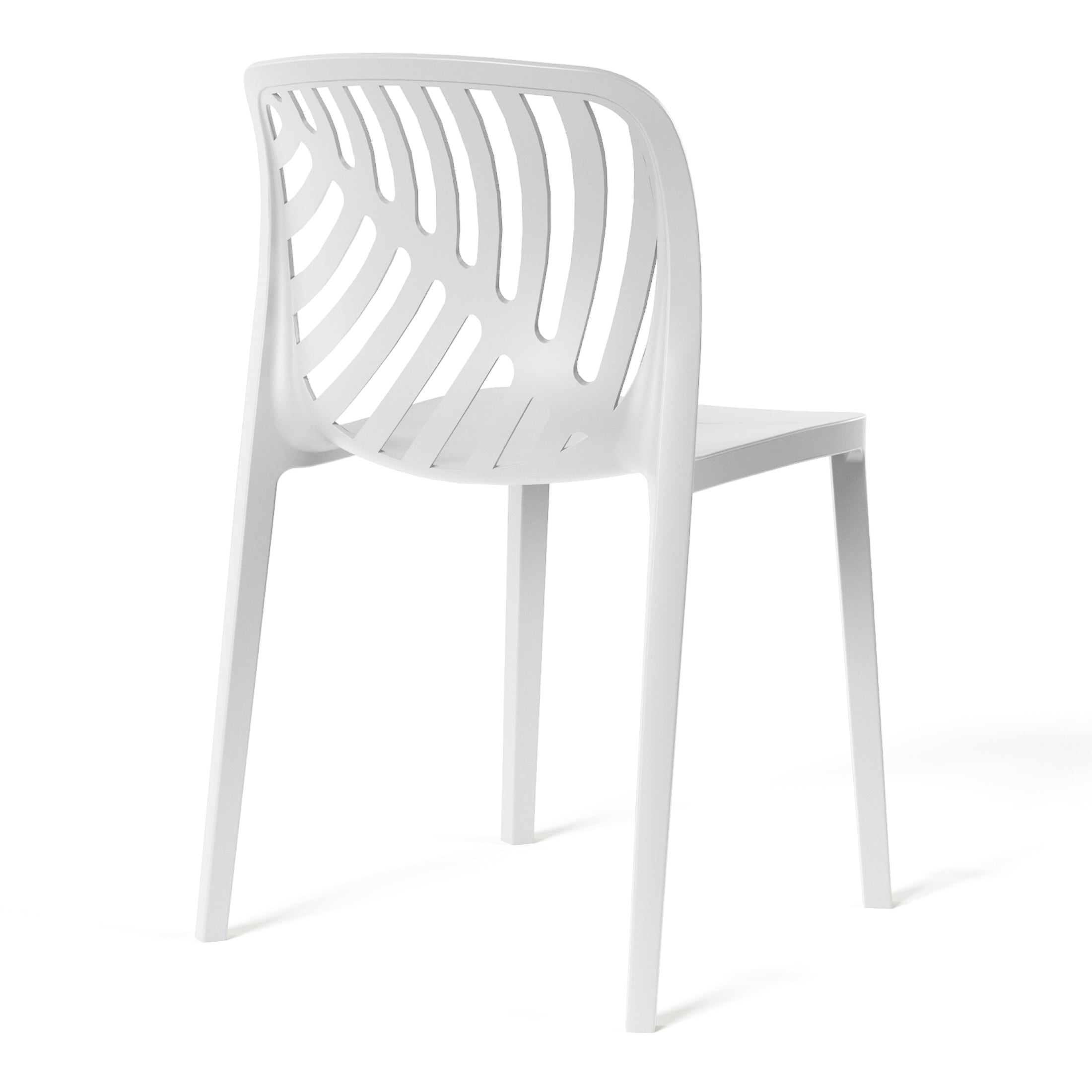 Patio Stacking Dining Side Chair (Set of 2)