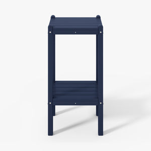 Tuscany All-Weather Outdoor Two Shelf Side Table (36" High)