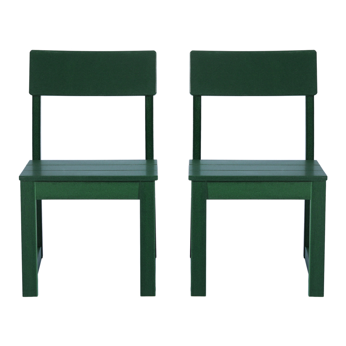 Palmetto Outdoor Dining Side Chair (Set of 2) With Cup Holder