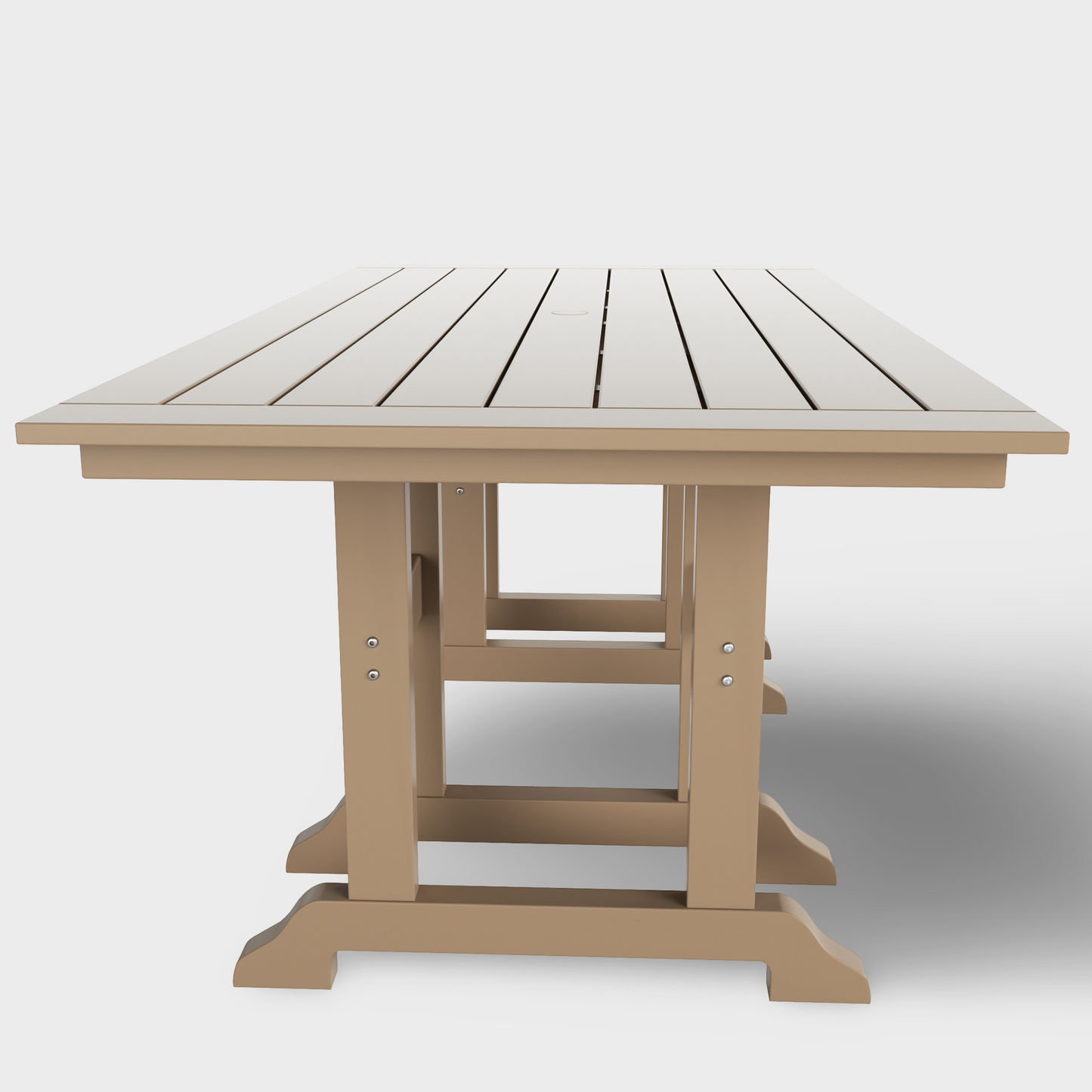 POLYTRENDS™ Tuscany All-Weather Outdoor Rectangular Dining Table (71" x 37" Top)