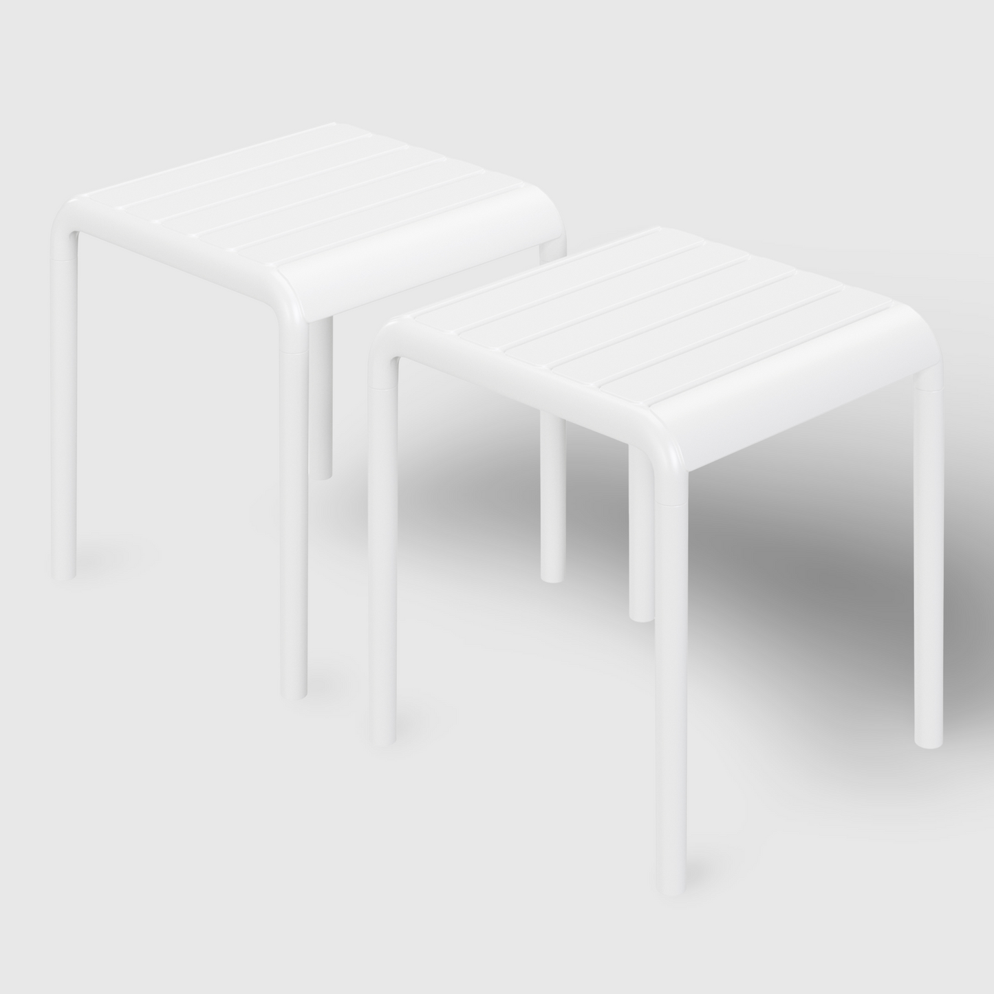 POLYTRENDS™ Copenhagen Linje Indoor Side Tables (Set of two)