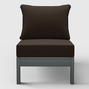 Scottsdale All-Weather Outdoor Modular Deep Seating Armless Chair (with Optional Cushions)