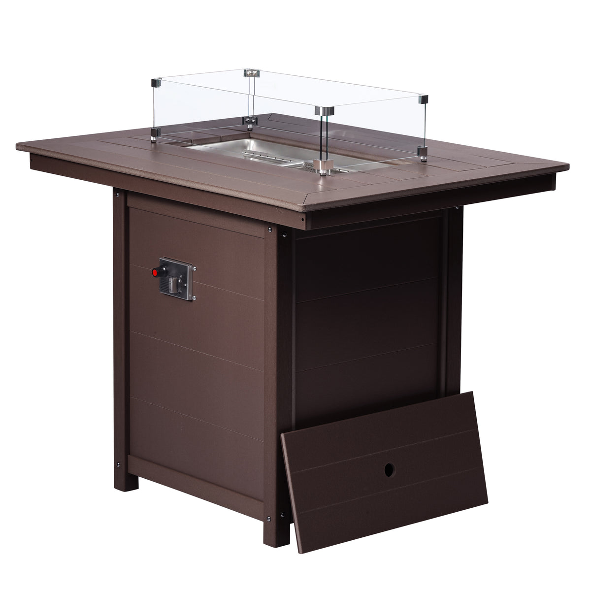 Sedona Rectangular 34" X 46" Counter Fire Pit Table