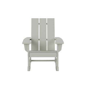 Malibu Modern All-Weather Outdoor Rocking Adirondack Chair