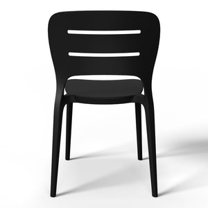 Patio Stacking Dining Side Chair (Set of 2)