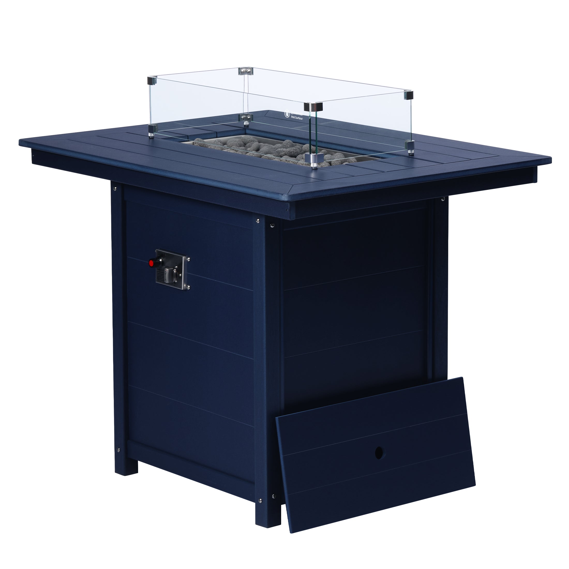 Sedona Rectangular 34" X 46" Counter Fire Pit Table