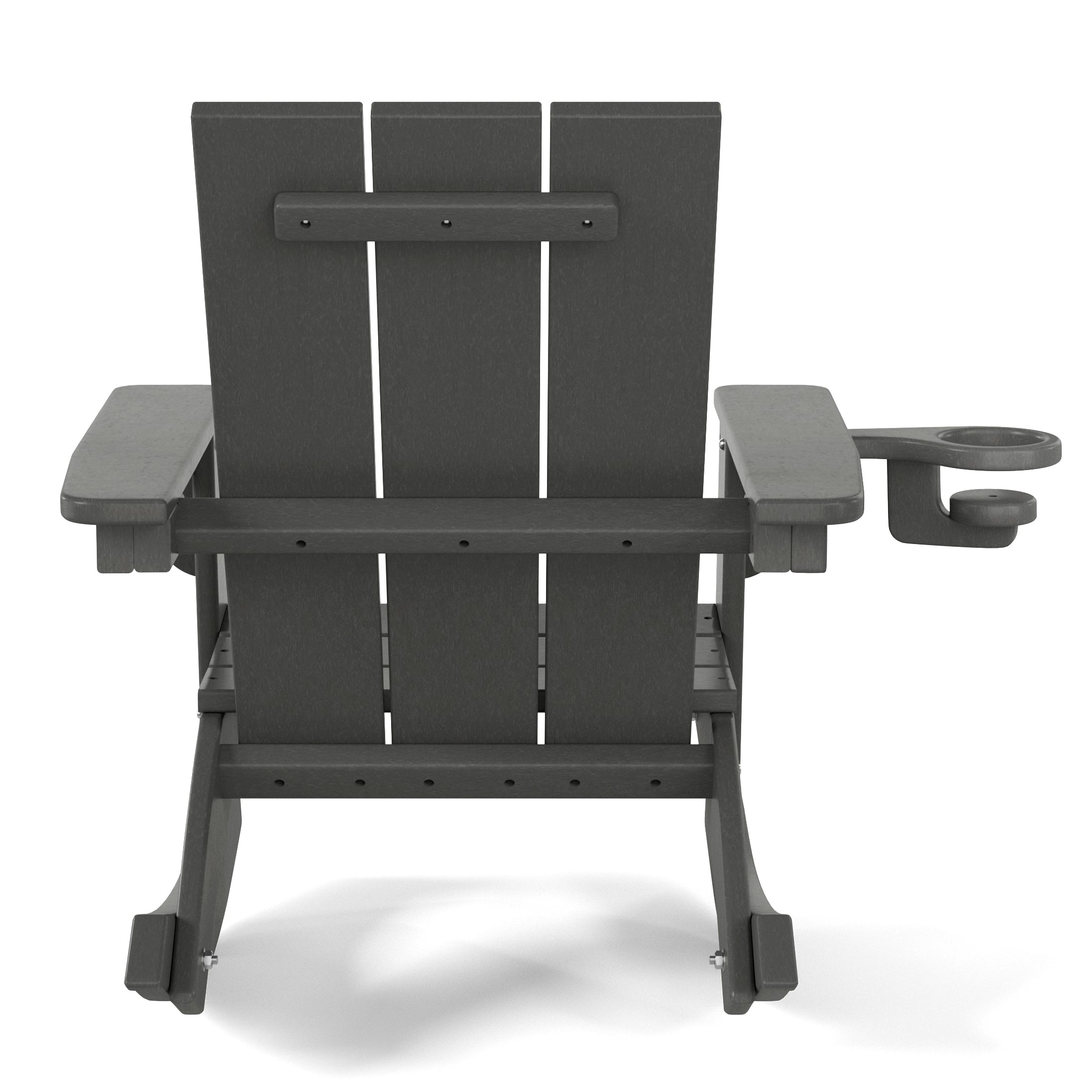 Tiny Terraces Kids Modern Adirondack Rocking Chair with Cup Holder (Set of 2)