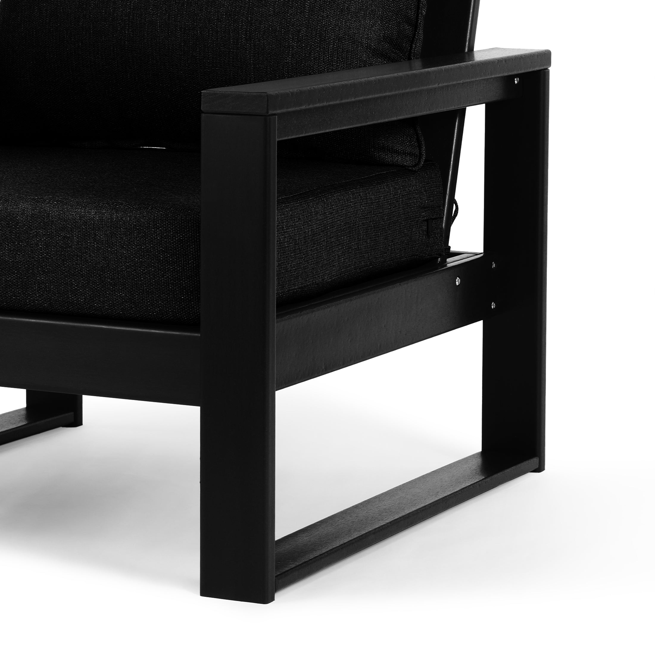 Signature All-Weather Outdoor Modular Patio Deep Seating Right Arm Chair (Right Arm Sectional Seat)