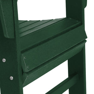 Malibu Modern All-Weather Outdoor Contoured Adirondack Dining Chair