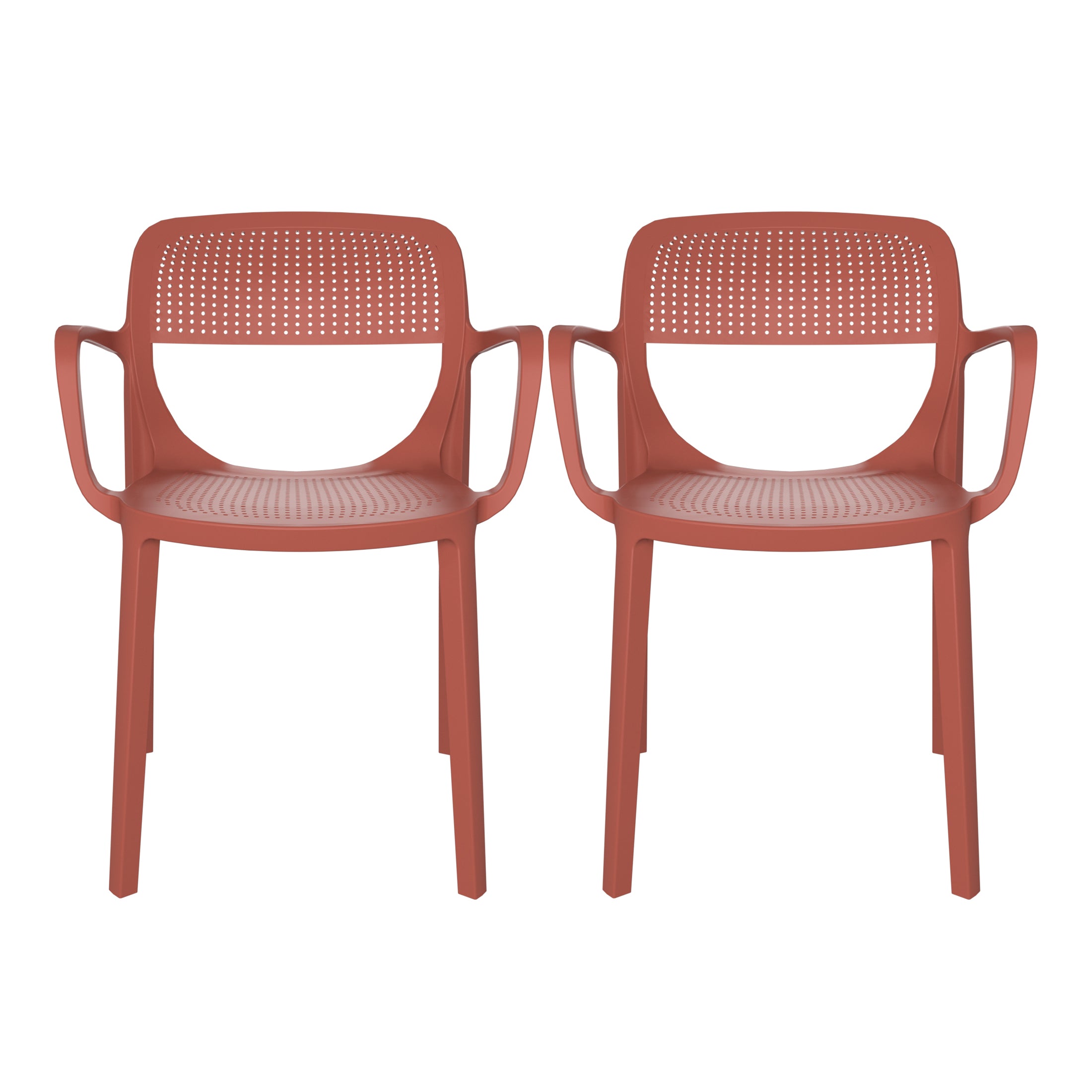 Polyform Stacking Dining Arm Chair (Set of 2)