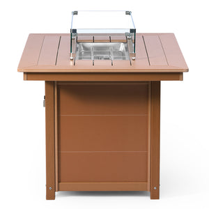 Sedona Rectangular 34" X 46" Dining Fire Pit Table
