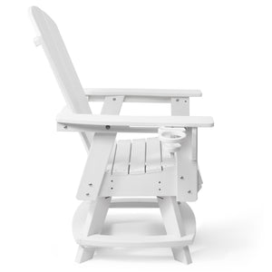 Adirondack Swivel Dining Chair with Cup Holder With Cup Holder