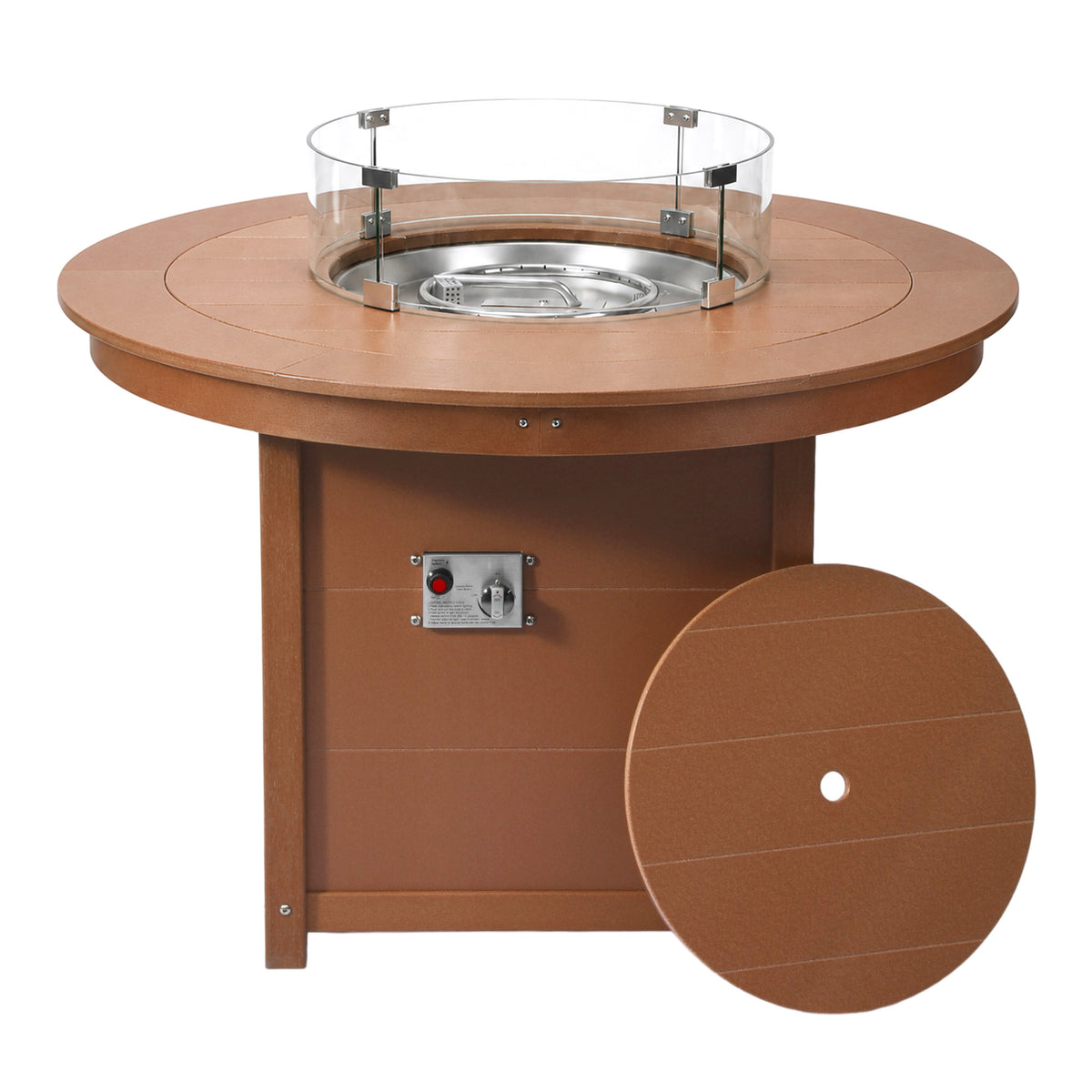 Sedona Round 47" Dining Fire Pit Table