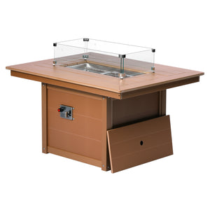 Sedona Rectangular 34" X 46" Fire Pit Table