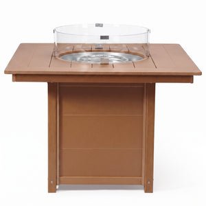 Sedona Square 42" Dining Fire Pit Table