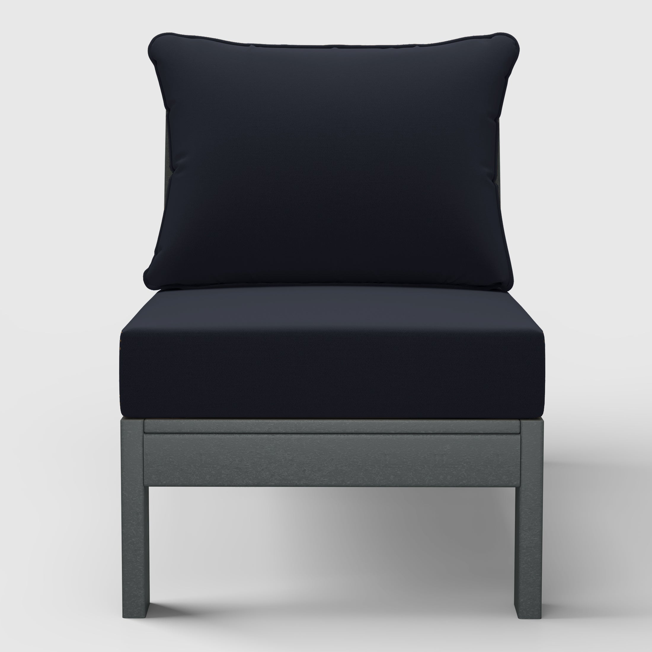 Scottsdale All-Weather Outdoor Modular Deep Seating Armless Chair (with Optional Cushions)