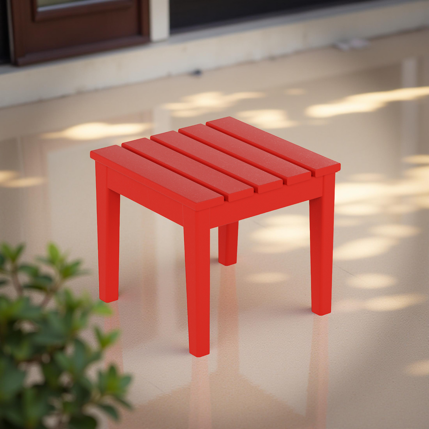 POLYTRENDS™ Tuscany All-Weather Outdoor Square Side Table (17" Height)