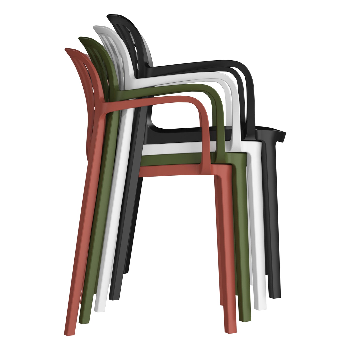 Polyform Stacking Dining Arm Chair (Set of 2)