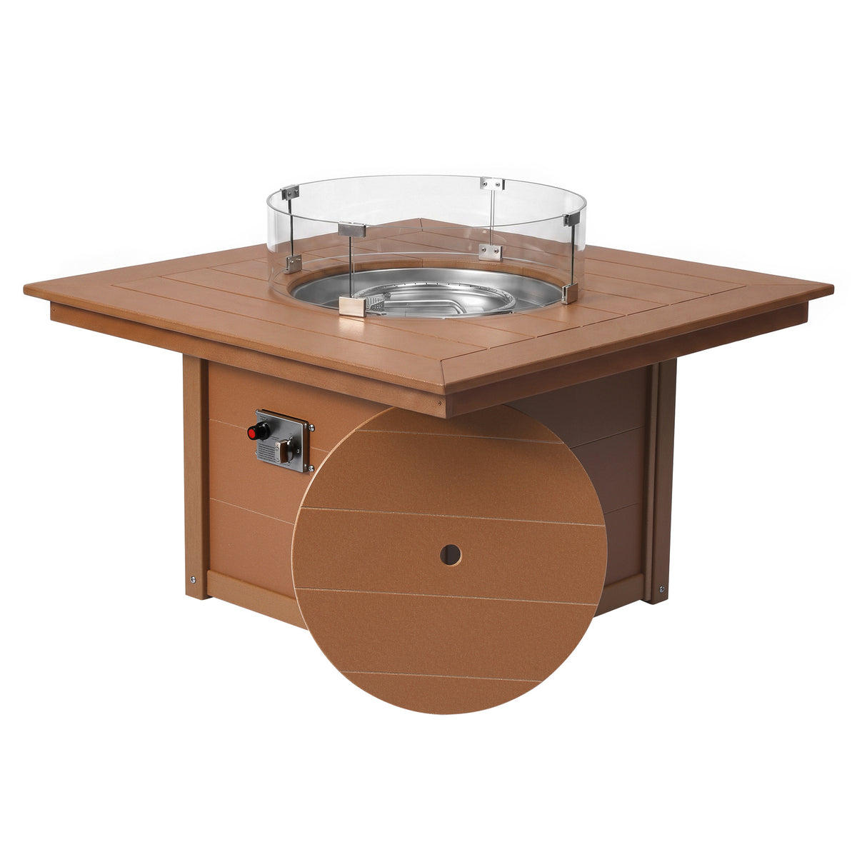 Sedona Square 42" Fire Pit Table