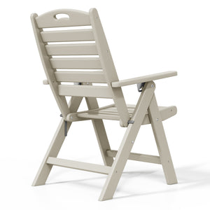 Aarhus Folding High back Dining Chair (Set of 2)
