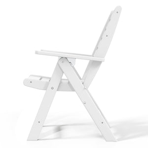 Aarhus All-Weather Outdoor Patio Folding Tall Back Dining Chair (38" High)