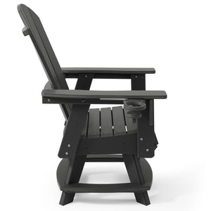 Adirondack Swivel Dining Chair with Cup Holder With Cup Holder