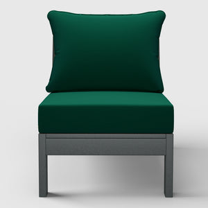 Scottsdale All-Weather Outdoor Modular Deep Seating Armless Chair (with Optional Cushions)