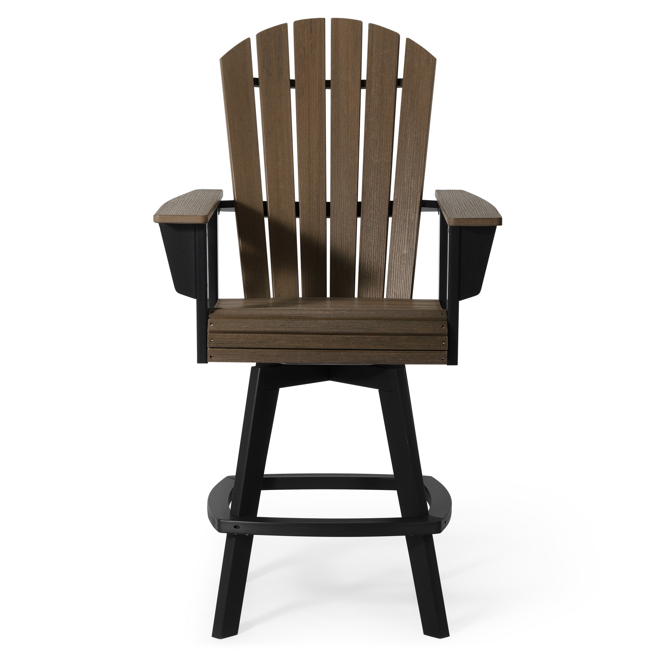 Heritage Ridge Adirondack Swivel Bar Chair With Cup Holder