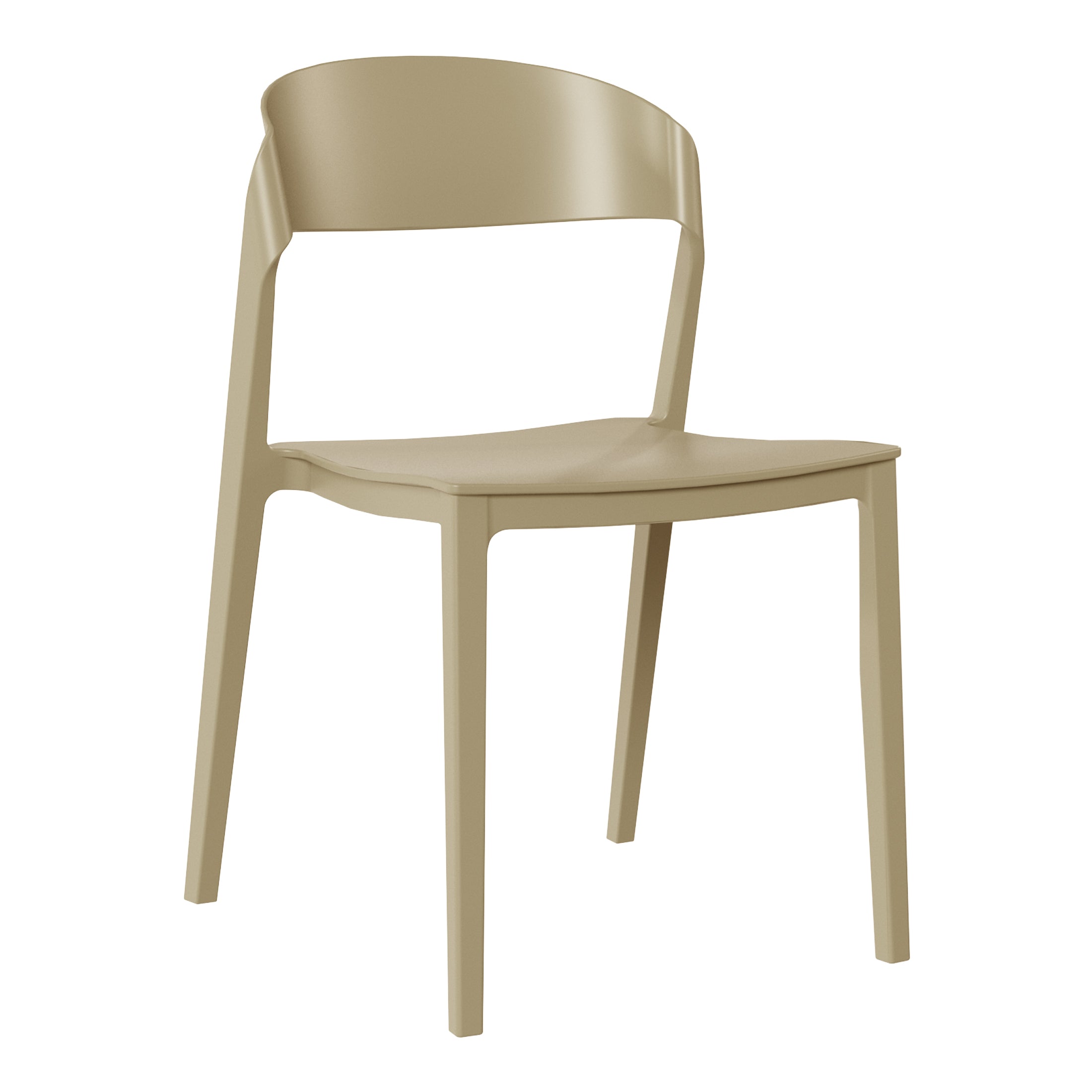 Patio Stacking Dining Side Chair (Set of 2)