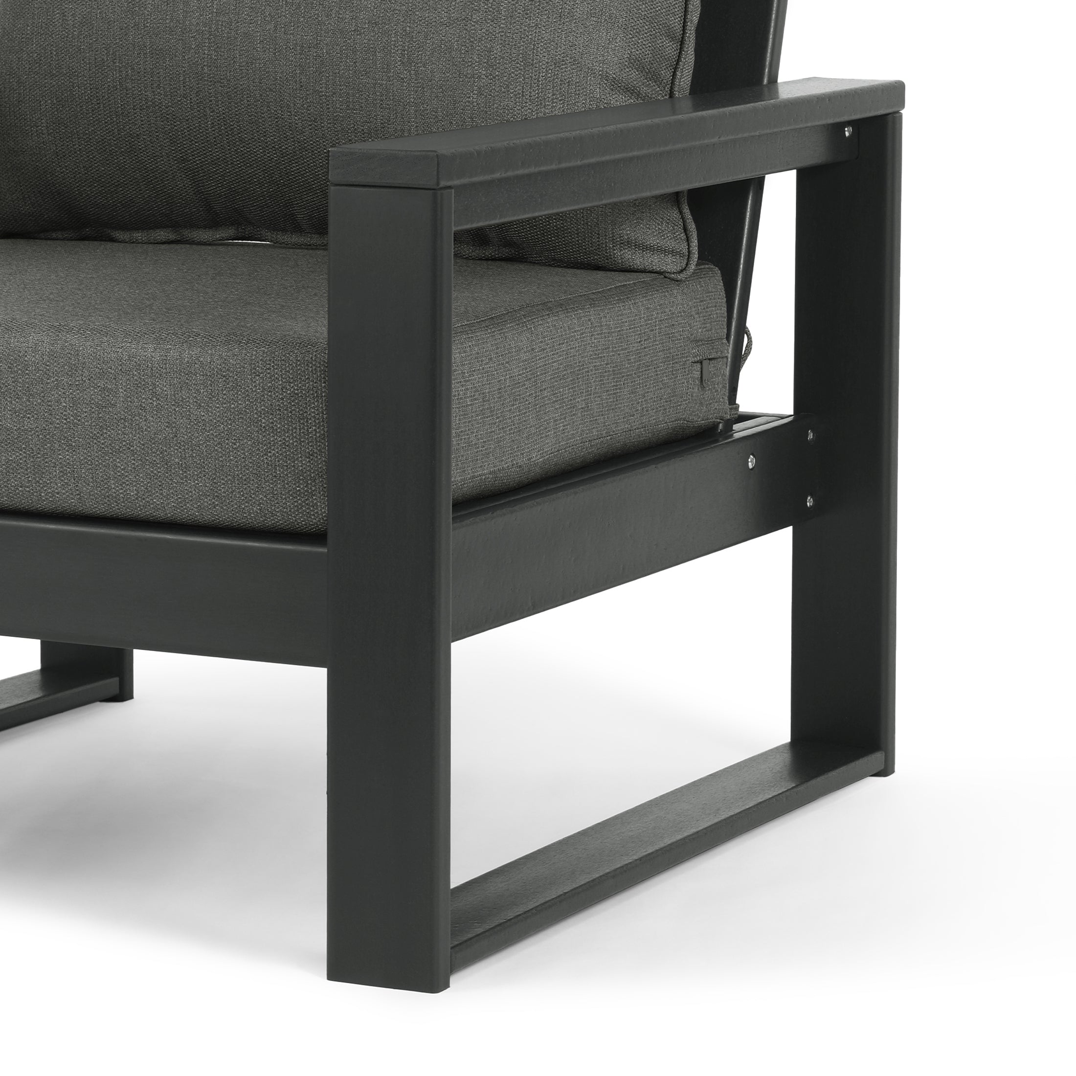 Signature All-Weather Outdoor Modular Patio Deep Seating Left Arm Chair (Left Arm Sectional Seat)