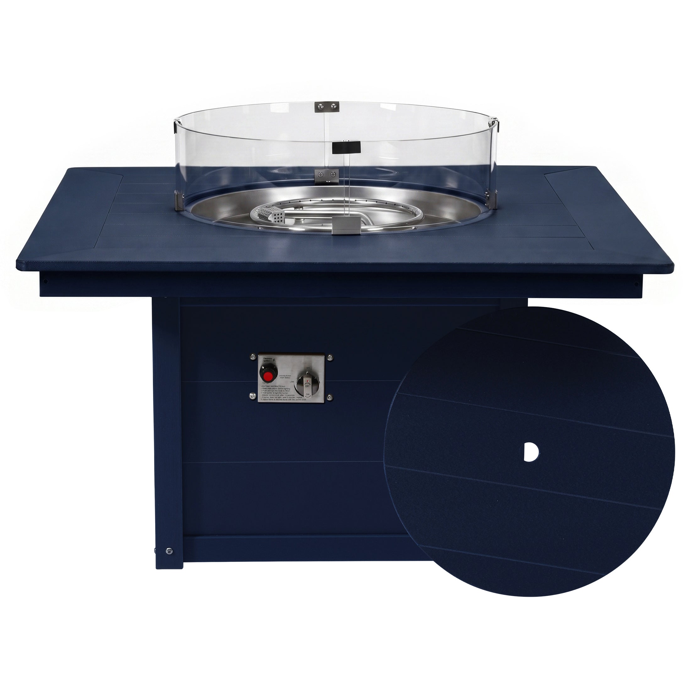 Sedona Square 42" Fire Pit Table