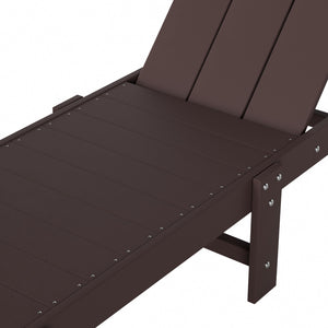 Malibu Modern All-Weather Outdoor Reclining Sun Lounger With Wheels