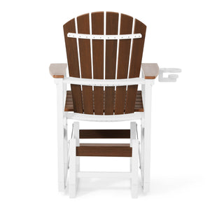 Adirondack Counter Glider With Cup Holder