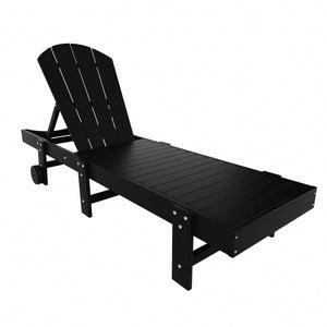 Chatham All-Weather Outdoor Adirondack Reclining Sun Lounger With Wheels