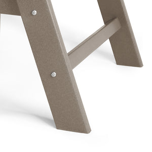 Malibu Modern All-Weather Outdoor Contoured Adirondack Dining Chair