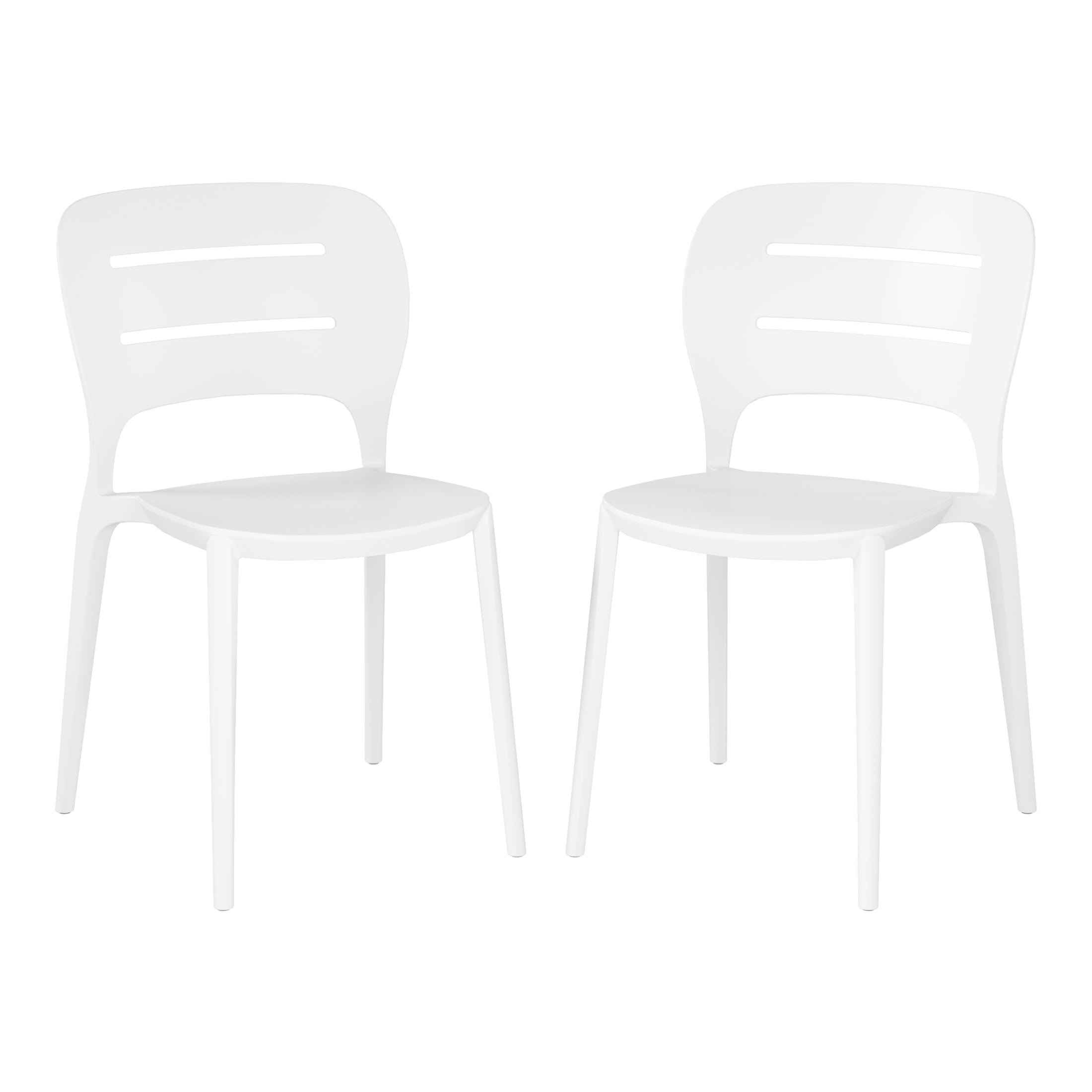 Patio Stacking Dining Side Chair (Set of 2)