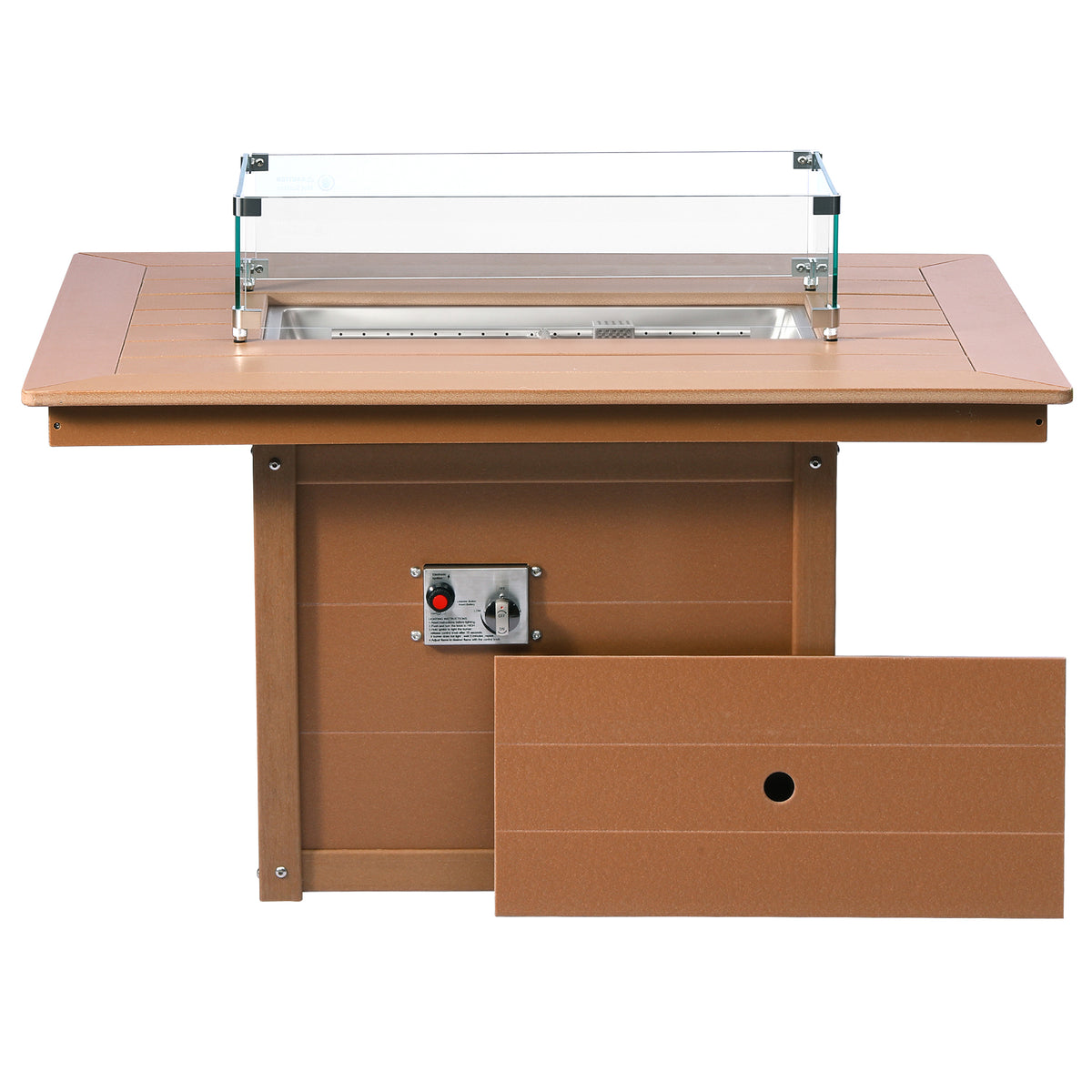 Sedona Rectangular 34" X 46" Fire Pit Table