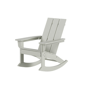 Malibu Modern All-Weather Outdoor Rocking Adirondack Chair