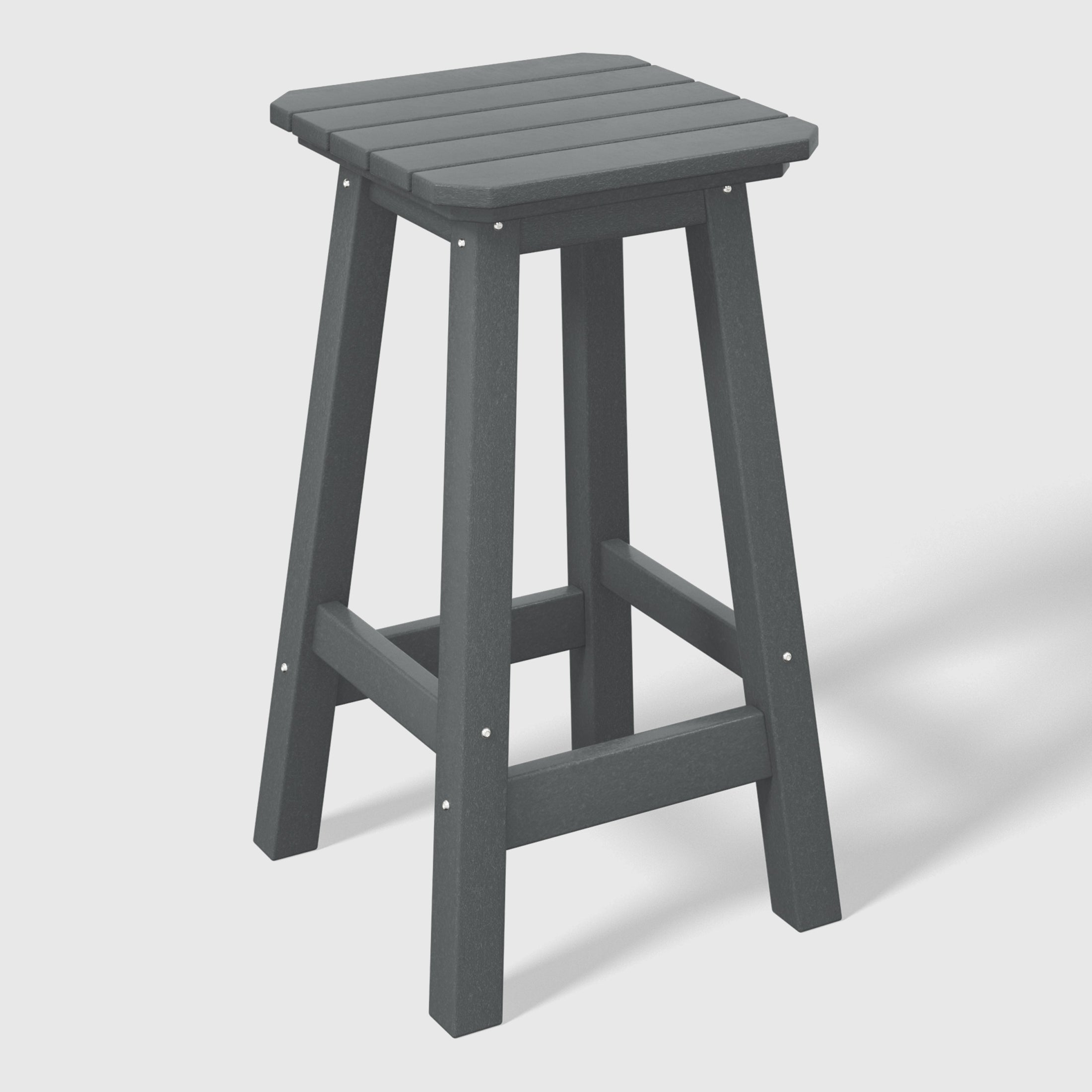 Stockholm All-Weather Outdoor Square Counter Stool (24" Seat Height)