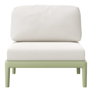 Polyform Deep Seating Armless Chair with Cushions