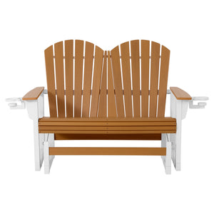 Adirondack 52“ Glider With Cup Holder