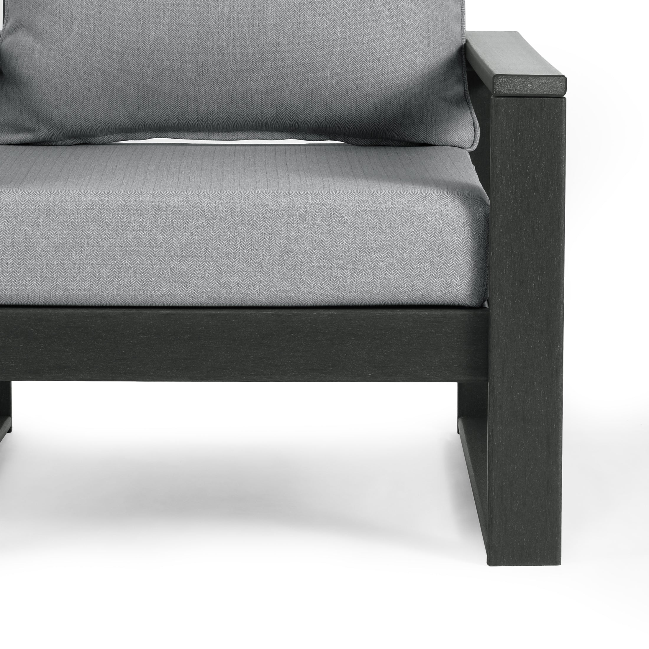 Signature All-Weather Outdoor Modular Patio Deep Seating Left Arm Chair (Left Arm Sectional Seat)